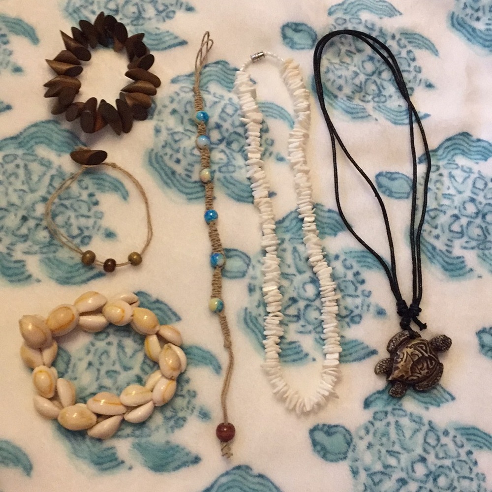 Hawaiian Style bracelets & necklace bundle